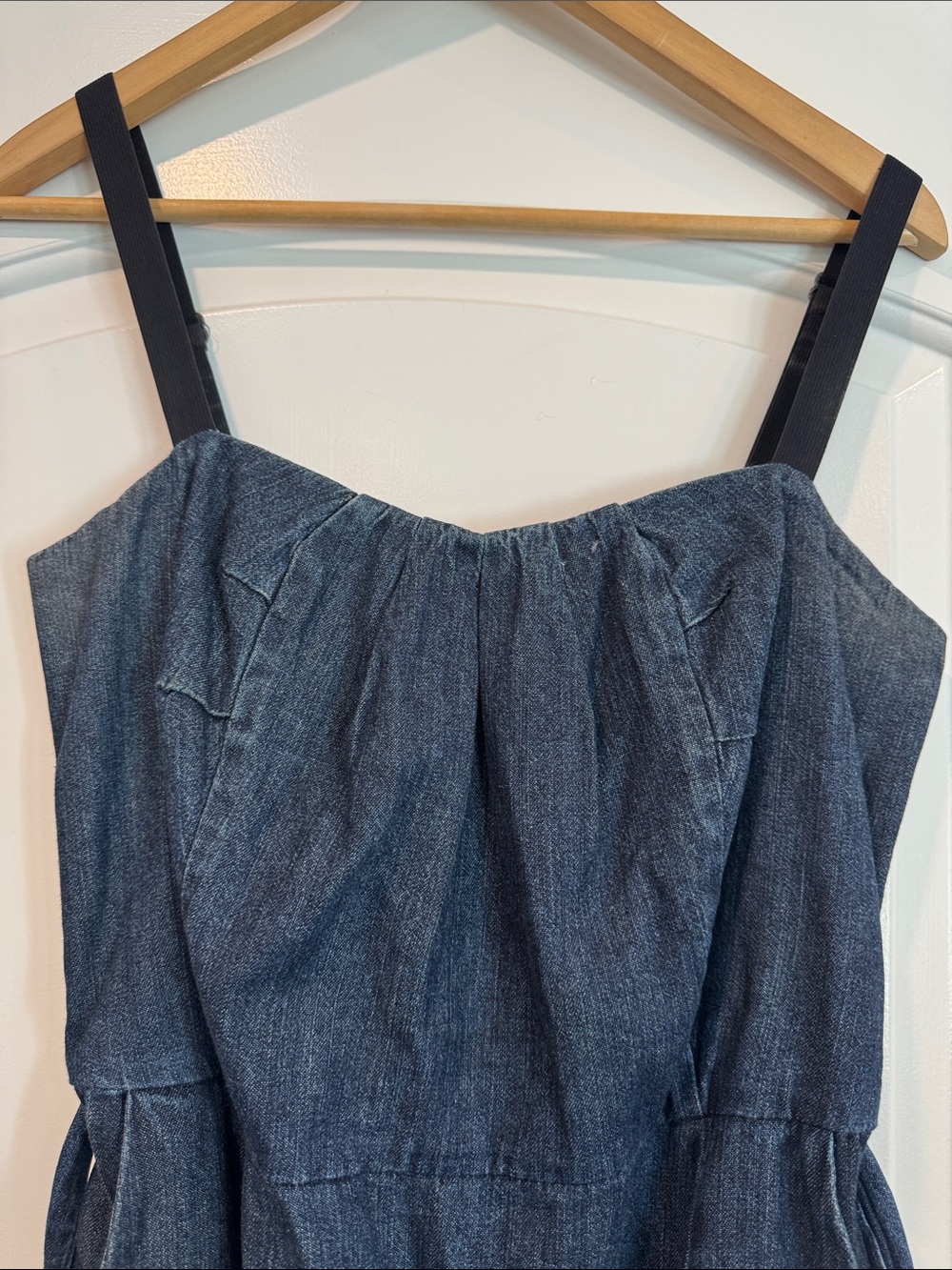 DKNY Dark Denim Mini Belted Dress Size Medium - Picture 3 of 7